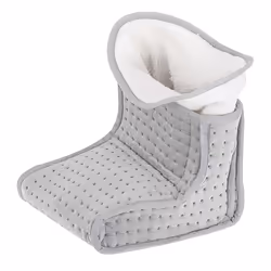 Adler AD 7432 electric blanket Electric heated wrap 100 W Grey, White Plush, Synthetic wool