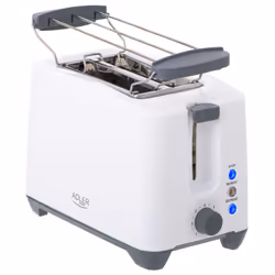 Adler AD 3216, 2 slice(s), Grey, White, Level, Rotary, 1000 W, 920 g, 2610 pc(s)