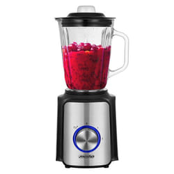 Mesko Home MS 4080 blender 1.5 L Tabletop blender 1200 W Blueberry, Steel, Transparent