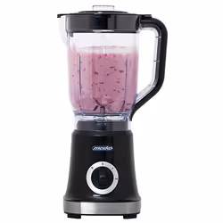 Mesko Home MS 4079b, Tabletop blender, 1.8 L, Pulse function, 500 W, Black, Steel, Transparent
