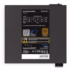 ENDORFY Vero L5 Bronze 600W power supply unit 24-pin ATX ATX Black - Additional view 6