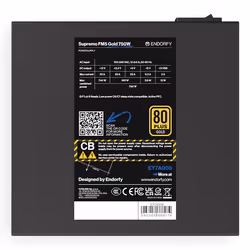 ENDORFY Supremo FM5 Gold 750 W power supply unit 18+10 pin ATX ATX Black - Additional view 7