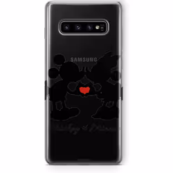 ERT GROUP Original Disney Mickey and Minnie TPU Case for Samsung Galaxy S10, Liquid Silicone Cover, Flexible and Slim, Protec ...