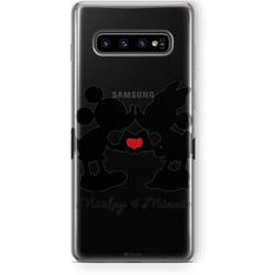 ERT GROUP Original Disney Mickey and Minnie TPU Case for Samsung Galaxy S10, Liquid Silicone Cover, Flexible and Slim, Protective for Screen,