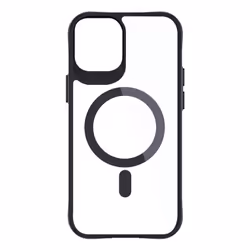 3MK Satin Armor MagCase, Cover, Apple, iPhone 12 Pro, iPhone 12, 15.5 cm (6.1"), Black, Transparent