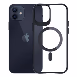 3MK Satin Armor MagCase mobile phone case 15.5 cm (6.1") Cover Black, Transparent
