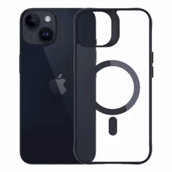 3MK Satin Armor MagCase mobile phone case 15.4 cm (6.06") Cover Black, Transparent