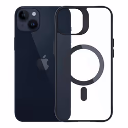 3MK Satin Armor MagCase mobile phone case 17 cm (6.68") Cover Black, Transparent