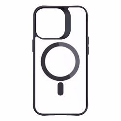 3MK Satin Armor MagCase, Cover, Apple, iPhone 14 Pro Max, 17 cm (6.69"), Black, Transparent