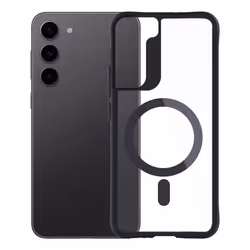 3MK Satin Armor MagCase mobile phone case 15.5 cm (6.1") Cover Black, Transparent