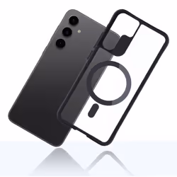 3MK Satin Armor MagCase mobile phone case 17 cm (6.7") Cover Black, Transparent