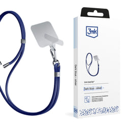 3MK EasyClip strap Mobile phone Nylon, Zinc Blue, Silver