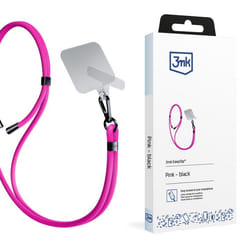 3MK EasyClip strap Mobile phone Nylon, Zinc Black, Pink