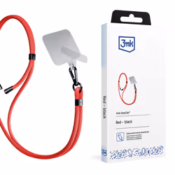 3MK EasyClip, Mobile phone, Nylon, Zinc, Black, Red, Hanging box