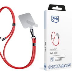 3MK EasyClip strap Mobile phone Nylon, Zinc Black, Red
