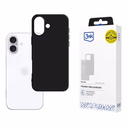 3MK Matt Case, Cover, Apple, iPhone 16, 15.5 cm (6.1"), Black