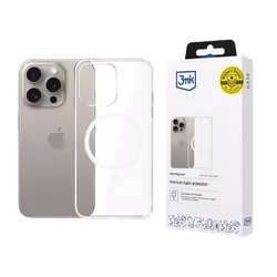 3MK Clear MagCase, Cover, Apple, iPhone 15 Pro Max, 17 cm (6.69"), Transparent