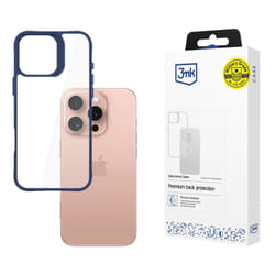 3MK Satin Armor Case+ mobile phone case 16 cm (6.3") Cover Blue, Transparent