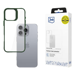 3MK Satin Armor Case+ mobile phone case 17.5 cm (6.9") Cover Green, Transparent