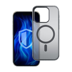 3MK Frosty MagCase mobile phone case 17.5 cm (6.9") Cover Black, Transparent
