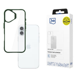 3MK Satin Armor Case+ mobile phone case 17 cm (6.7") Cover Green, Transparent