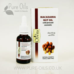 Macadamia Nut Oil, Cosmetic, Cold-Pressed, Ol`Vita 30ml