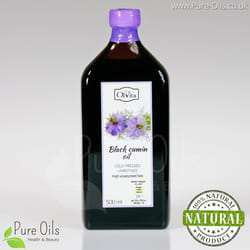 Black cumin oil, Nigella sativa, cold pressed Ol'Vita 500 ml