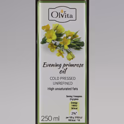 Evening Primrose Oil - cold pressed, unrefined Ol'Vita 250 ml