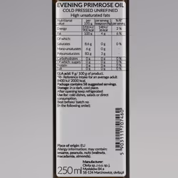 Evening Primrose Oil - cold pressed, unrefined Ol'Vita 250 ml