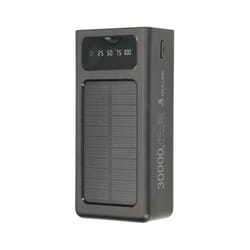Extralink Powerbank EPB-093 30000mAh Black Solar Power bank, USB-C