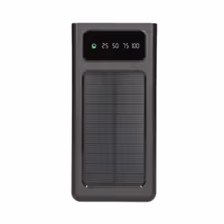 Extralink Powerbank EPB-093 30000mAh Black Solar Power bank, USB-C