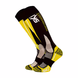 Comodo - High-Performance Knee-High Unisex Snowboard Socks for Skiing - 9-11 UK, Yellow