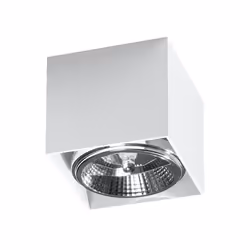 Ceiling Lamp BLAKE White Square Shape Modern Loft Design GU10