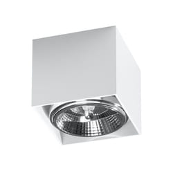 Ceiling Lamp BLAKE White Square Shape Modern Loft Design GU10