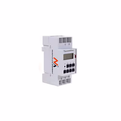 MCE09 Digital Timer Din Rail Home Kitchen 10 Programs 3600W Max 156 Programs Electric Timer,White