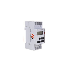MCE09 Digital Timer Din Rail Home Kitchen 10 Programs 3600W Max 156 Programs Electric Timer,White