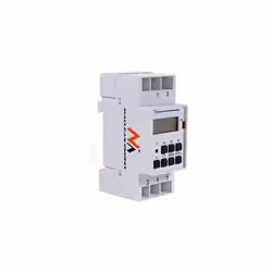 MCE09 Digital Timer Din Rail Home Kitchen 10 Programs 3600W Max 156 Programs Electric Timer,White - Additional view 5