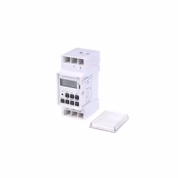 MCE09 Digital Timer Din Rail Home Kitchen 10 Programs 3600W Max 156 Programs Electric Timer,White - Additional view 6