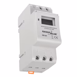 GreenBlue GB104 Programmable Timer Switch Time Relay Digital LCD DIN 16A RAIL 220V