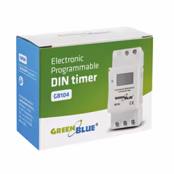 GreenBlue GB104 Programmable Timer Switch Time Relay Digital LCD DIN 16A RAIL 220V