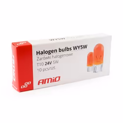 AMiO 01001 Light Bulbs Orange 5 WY5W T10, W2.1x9.5d Halogen FORD: Focus 2, FOCUS 3, Transit Mk7 Van, VAUXHALL: Astra Mk6, Astra Mk6 Kombi, Astra Mk7