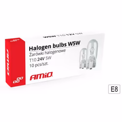AMiO 01002 Light Bulbs transparent 5 W5W W2.1x9.5d, T10 Halogen
