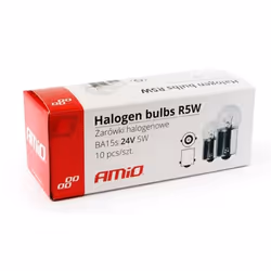AMiO 01003 Light Bulbs 5 R5W BA15s Halogen transparent
