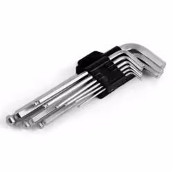 AMiO 01041 Angled Screwdriver Set T10,T15,T20,T25,T27, T30,T40,T45,T50 Chrome Vanadium Steel 9