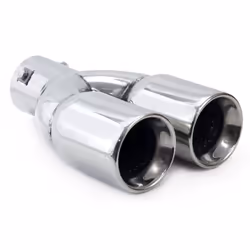 Tailpipe; AMiO; MT 008; 61, 74(x2) V Shape Stainless Steel 230