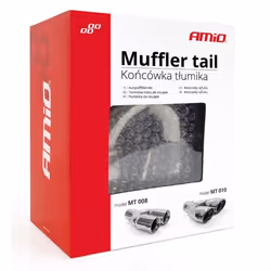 AMiO MT 008 01308 Tailpipe 61, 74(x2) V Shape Stainless Steel 230