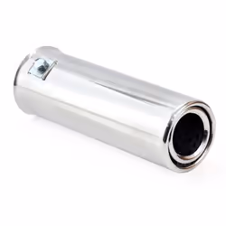 Tailpipe; AMiO; MT 009; 51, 54 round, straight Stainless Steel 156 31