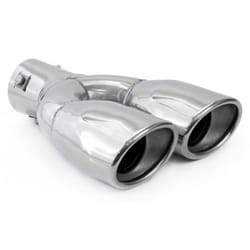 AMiO MT 010 01310 Tailpipe 56, 85/67(x2) V Shape Stainless Steel 230, 214