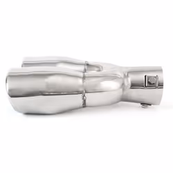 AMiO MT 010 01310 Tailpipe 56, 85/67(x2) V Shape Stainless Steel 230, 214