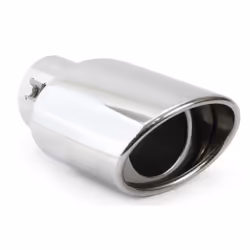Tailpipe; AMiO; MT 014; 117 round Stainless Steel 180, 145 63